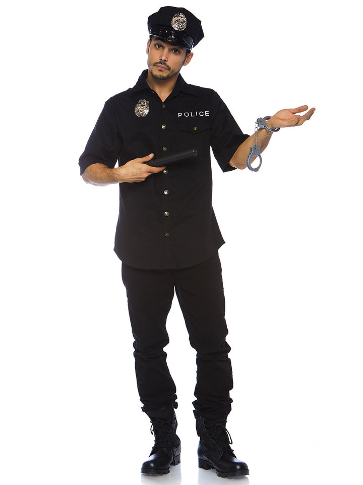 Men's Police Shirts Costume - JJ's Party House: Birthday, Balloons & Custom Party Favors