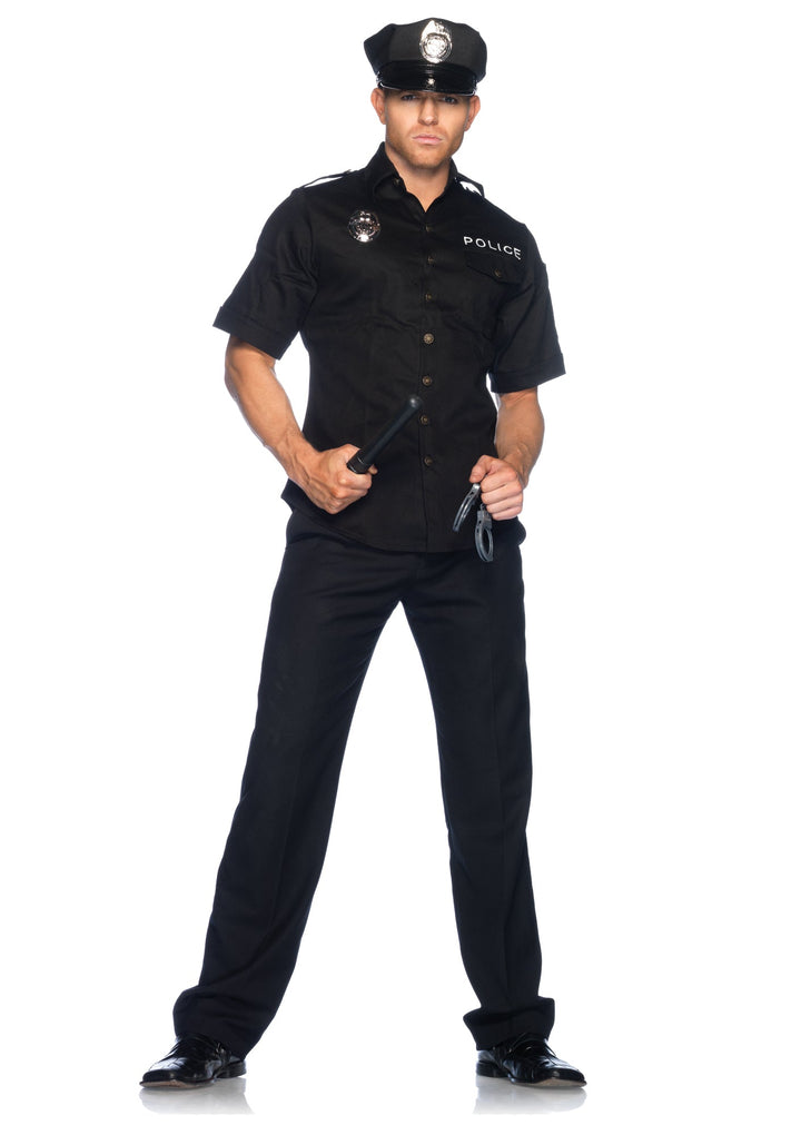 Men's Police Shirts Costume - JJ's Party House: Birthday, Balloons & Custom Party Favors