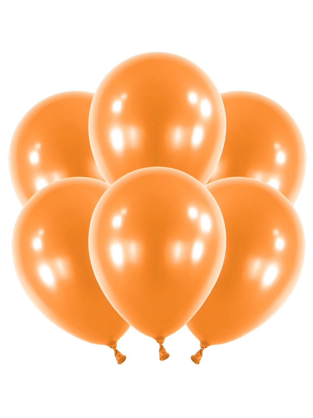 Metallic Tangerine Orange 11" Latex Balloons - JJ's Party House: Birthday, Balloons & Custom Party Favors