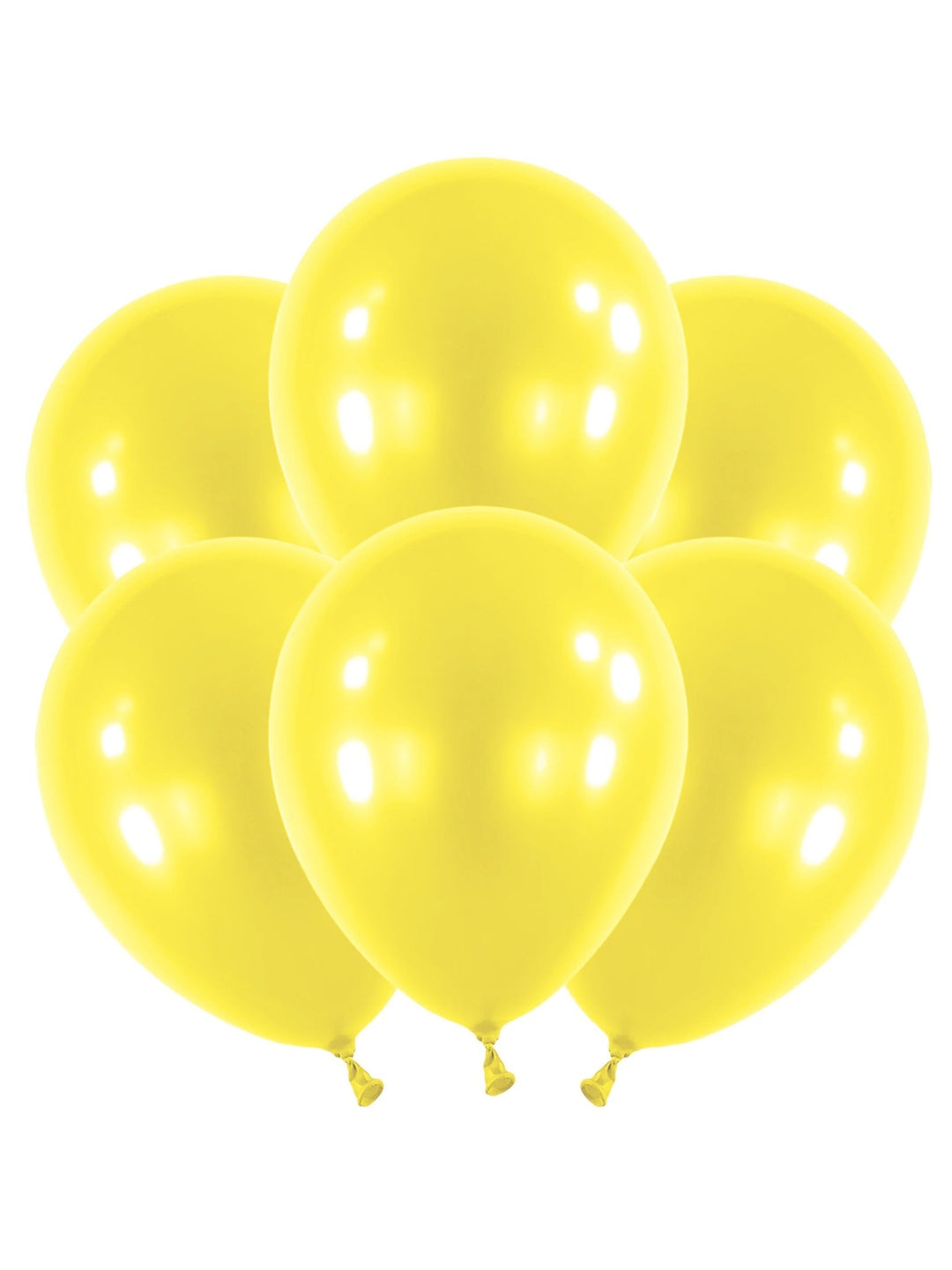 Metallic Yellow 11" Latex Balloons - JJ's Party House: Birthday, Balloons & Custom Party Favors