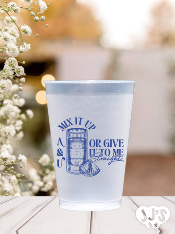 Mexican Love Birds Wedding - MixIt Up or Give It To Me Straight Custom Frosted Cups - JJ's Party House: Custom Party Favors, Napkins & Cups