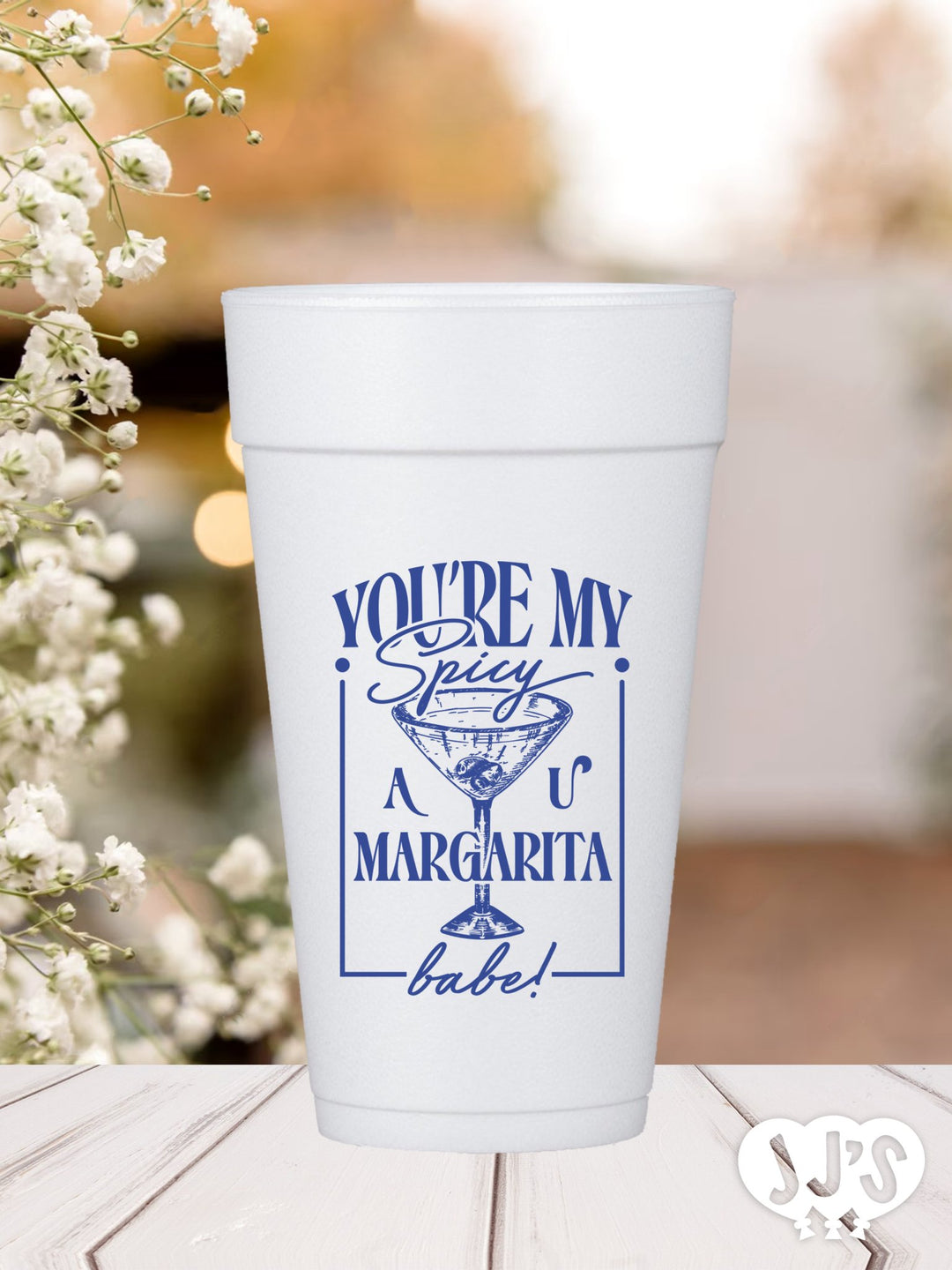 Mexican Love Birds Wedding - You're My Spicy Margarita Custom Foam Cups - JJ's Party House: Custom Party Favors, Napkins & Cups