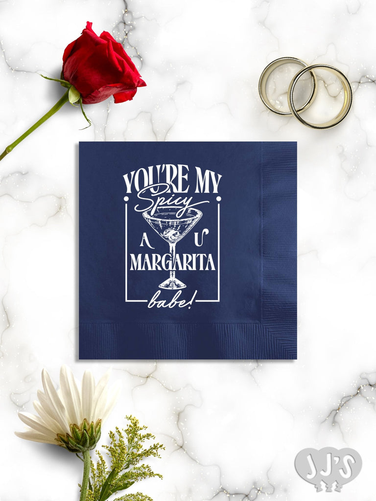 Mexican Love Birds - You're My Spicy Margarita Wedding Napkins - JJ's Party House: Custom Party Favors, Napkins & Cups