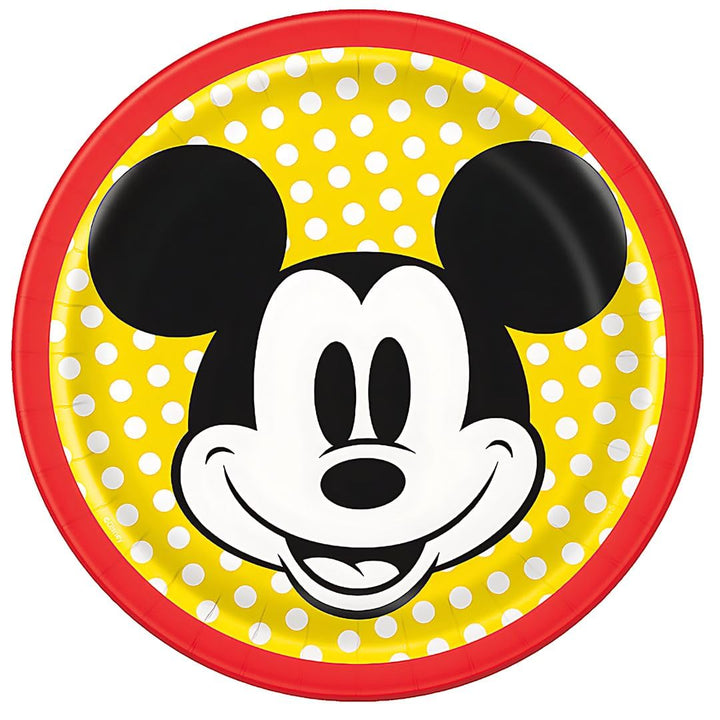 Mickey Birthday 7" Dessert Plates, 8ct - JJ's Party House: Birthday, Balloons & Custom Party Favors