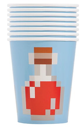 Minecraft 9oz Paper Cups, 8ct - JJ's Party House: Birthday, Balloons & Custom Party Favors