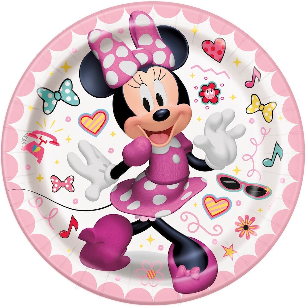 Minnie 7" Dessert Plates, 8ct - JJ's Party House McAllen, TX