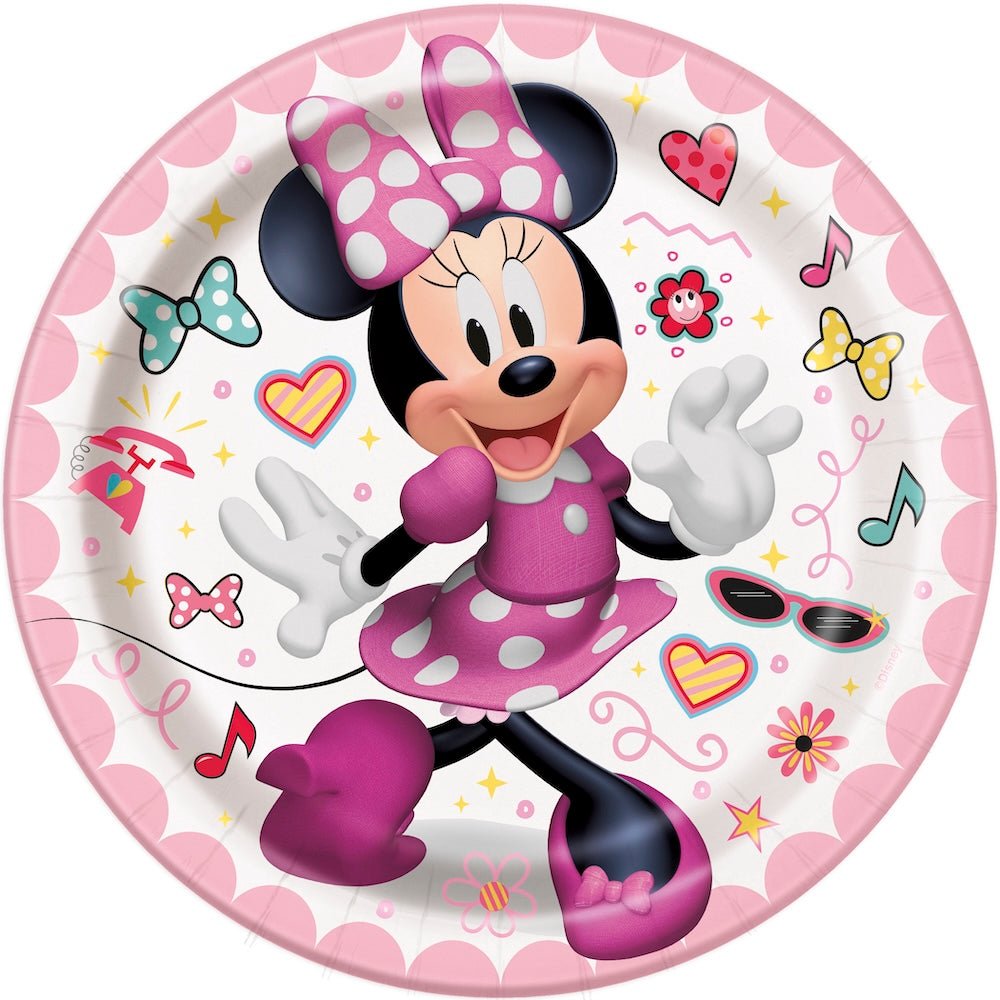 Minnie 7" Dessert Plates, 8ct - JJ's Party House: Birthday, Balloons & Custom Party Favors