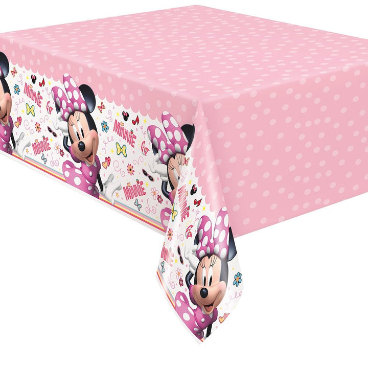 Minnie Plastic Table Cover 54"X84" - JJ's Party House: Birthday, Balloons & Custom Party Favors