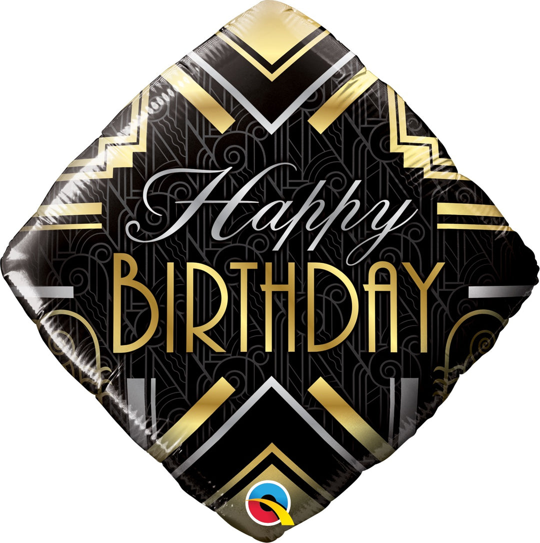 Art Deco Birthday Mylar Balloo