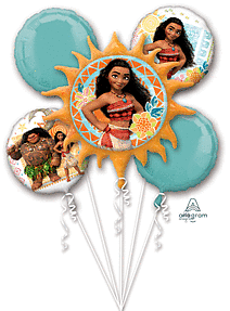 Moana Balloon Bouquet - JJ's Party House: Birthday, Balloons & Custom Party Favors