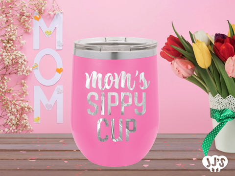 Moms Sippy Cup Custom Engraved Tumbler - JJ's Party House: Custom Party Favors, Napkins & Cups