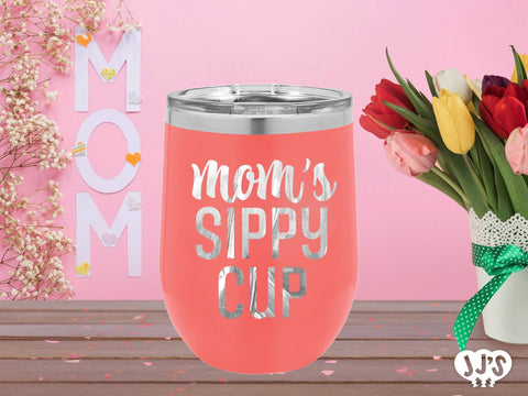 Moms Sippy Cup Custom Engraved Tumbler - JJ's Party House: Custom Party Favors, Napkins & Cups