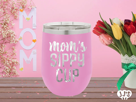 Moms Sippy Cup Custom Engraved Tumbler - JJ's Party House: Custom Party Favors, Napkins & Cups