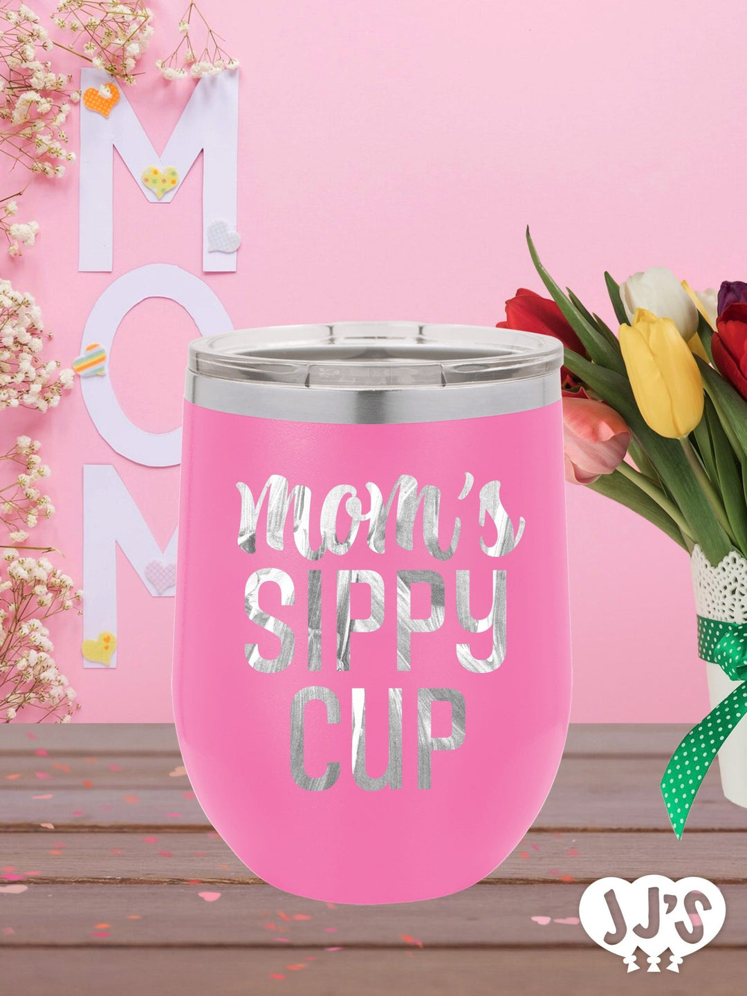 Moms Sippy Cup Custom Engraved Tumbler - JJ's Party House: Custom Party Favors, Napkins & Cups