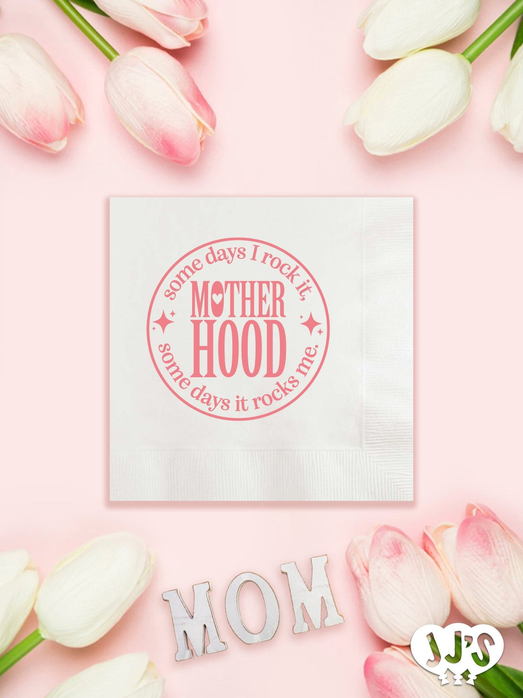 Motherhood Rock It Rock Me Napkins - JJ's Party House: Custom Party Favors, Napkins & Cups