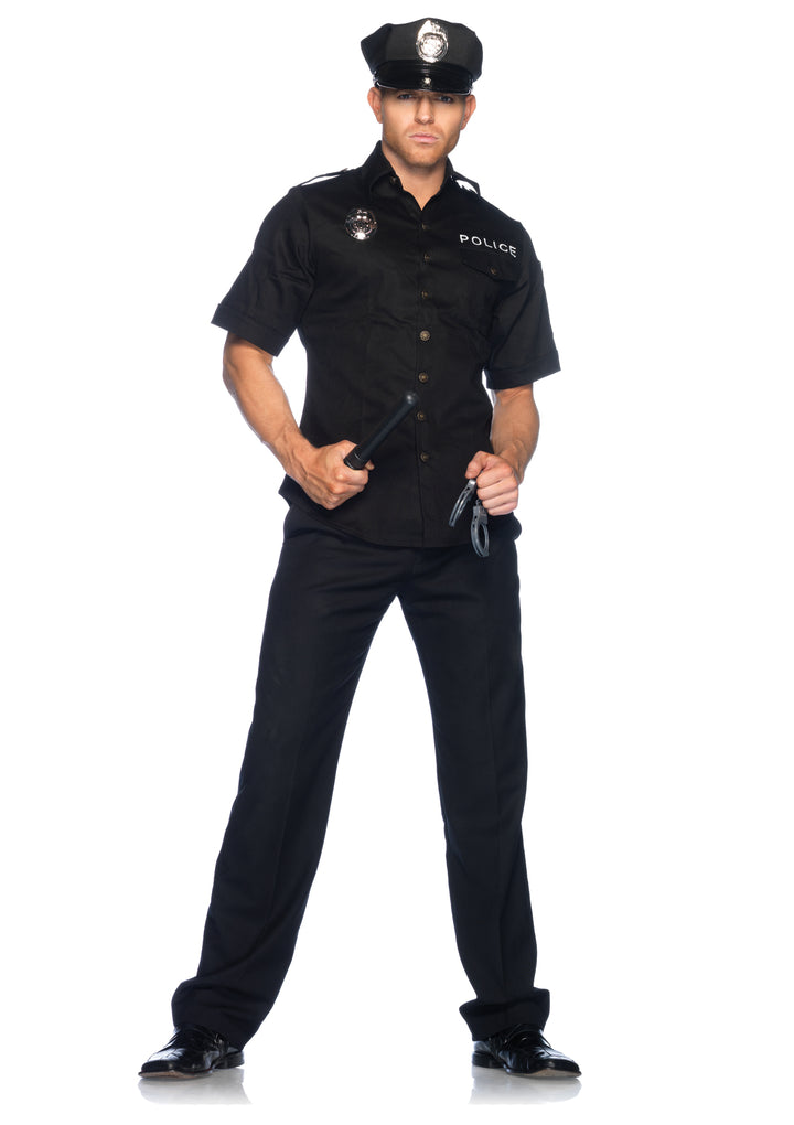 Men's Police Shirts Costume