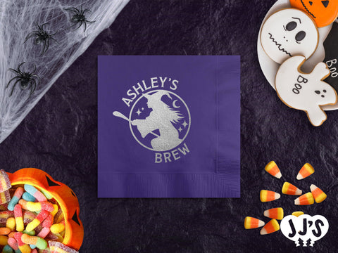 Witches' Brew Personalized Halloween Napkins