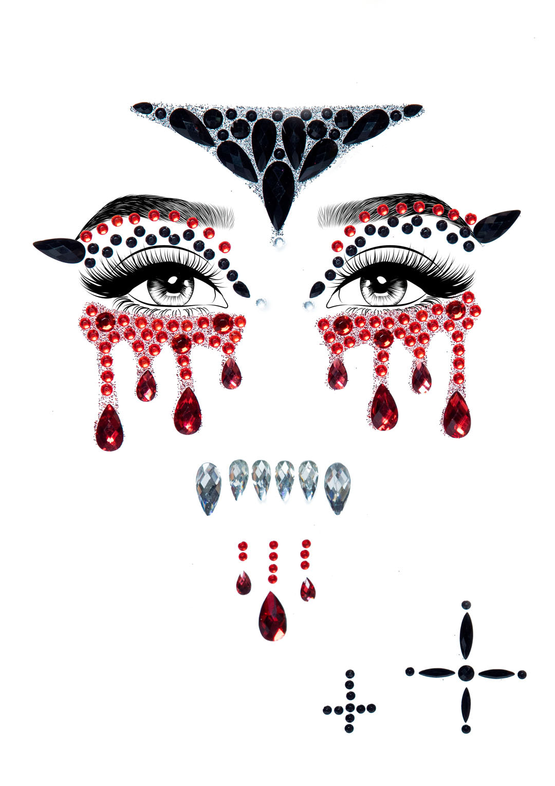 Vampire Adhesive Face Jewels