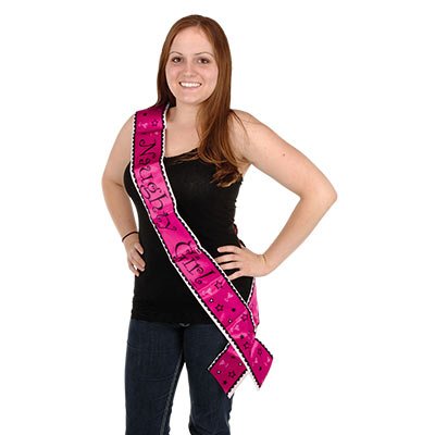 Naughty Grl Stn Sash - JJ's Party House