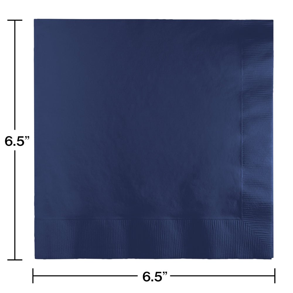 Navy Blue Luncheon Napkins 3Ply 50ct - JJ's Party House McAllen, TX