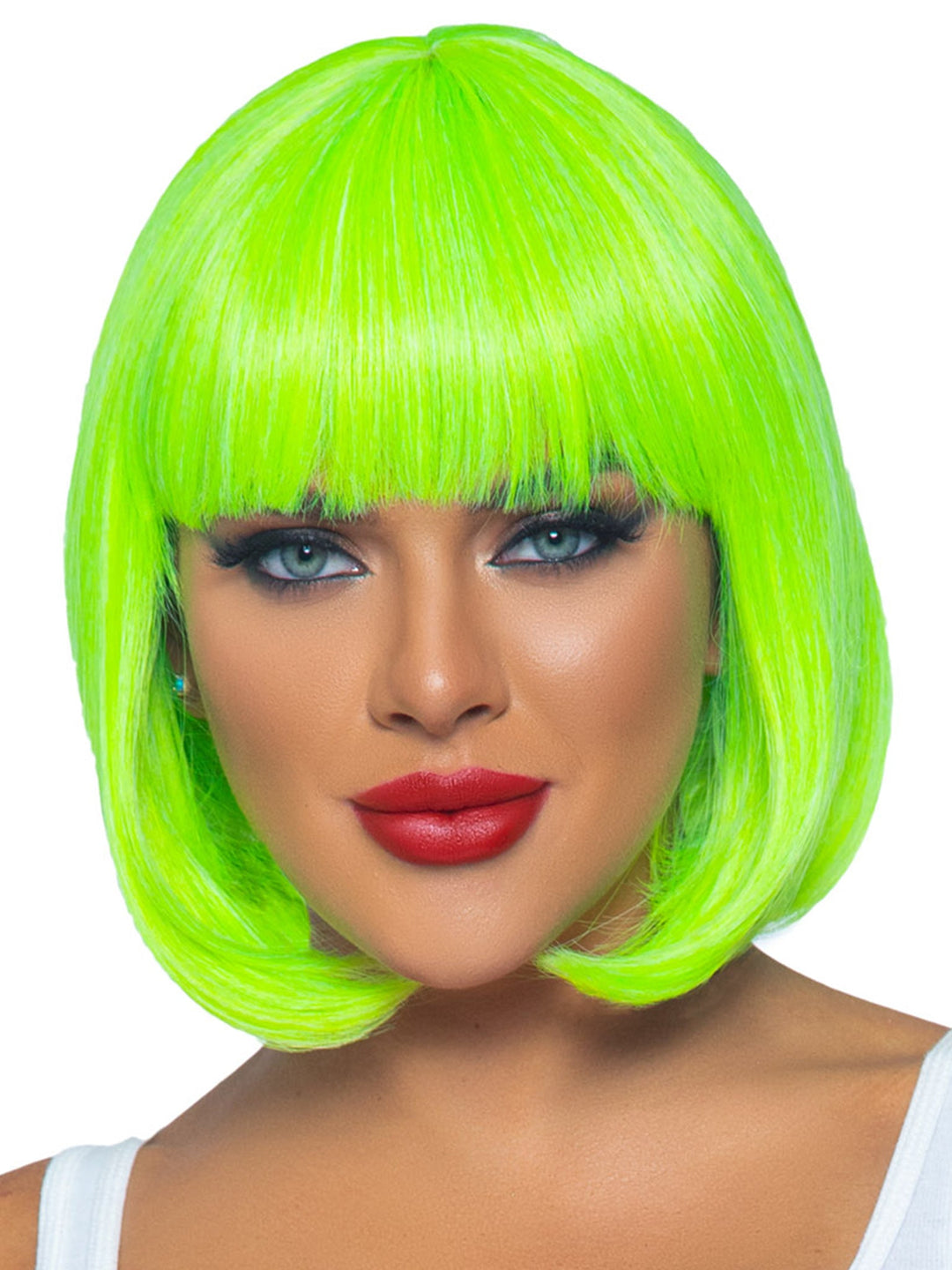 Neon Green Bob Wig - JJ's Party House