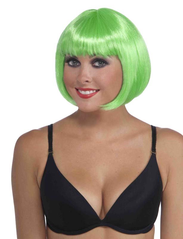 Neon Green Bob Wig - JJ's Party House