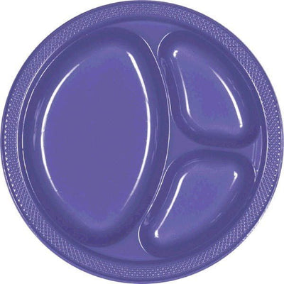 New Purple 10'' Div Plates - JJ's Party House: Custom Party Favors, Napkins & Cups