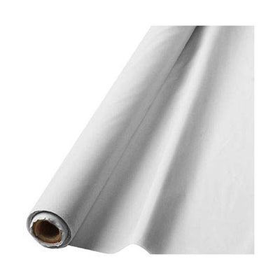 White Solid Table Roll, 40" x 150'