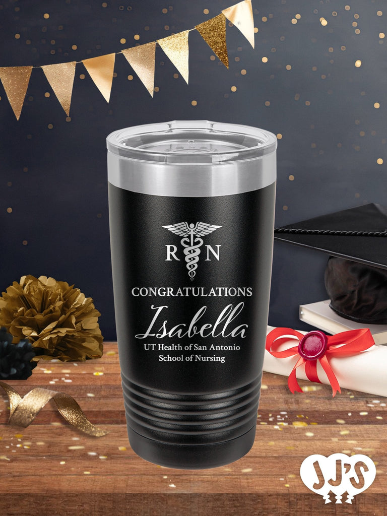 Nursing School RN Graduation Personalized Tumbler - JJ's Party House: Birthday,Balloons,Favors,Gifts