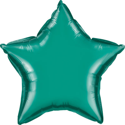 Teal Star Foil Balloon 18''