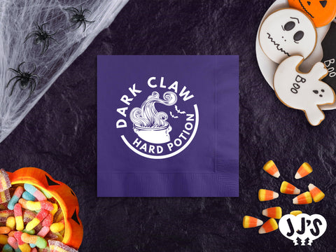 Dark Claw Personalized Halloween Napkins