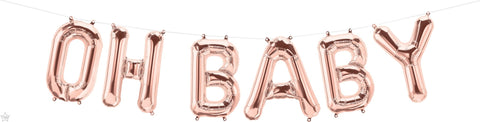 Oh Baby Rose Gold Kit - JJ's Party House: Birthday, Balloons & Custom Party Favors