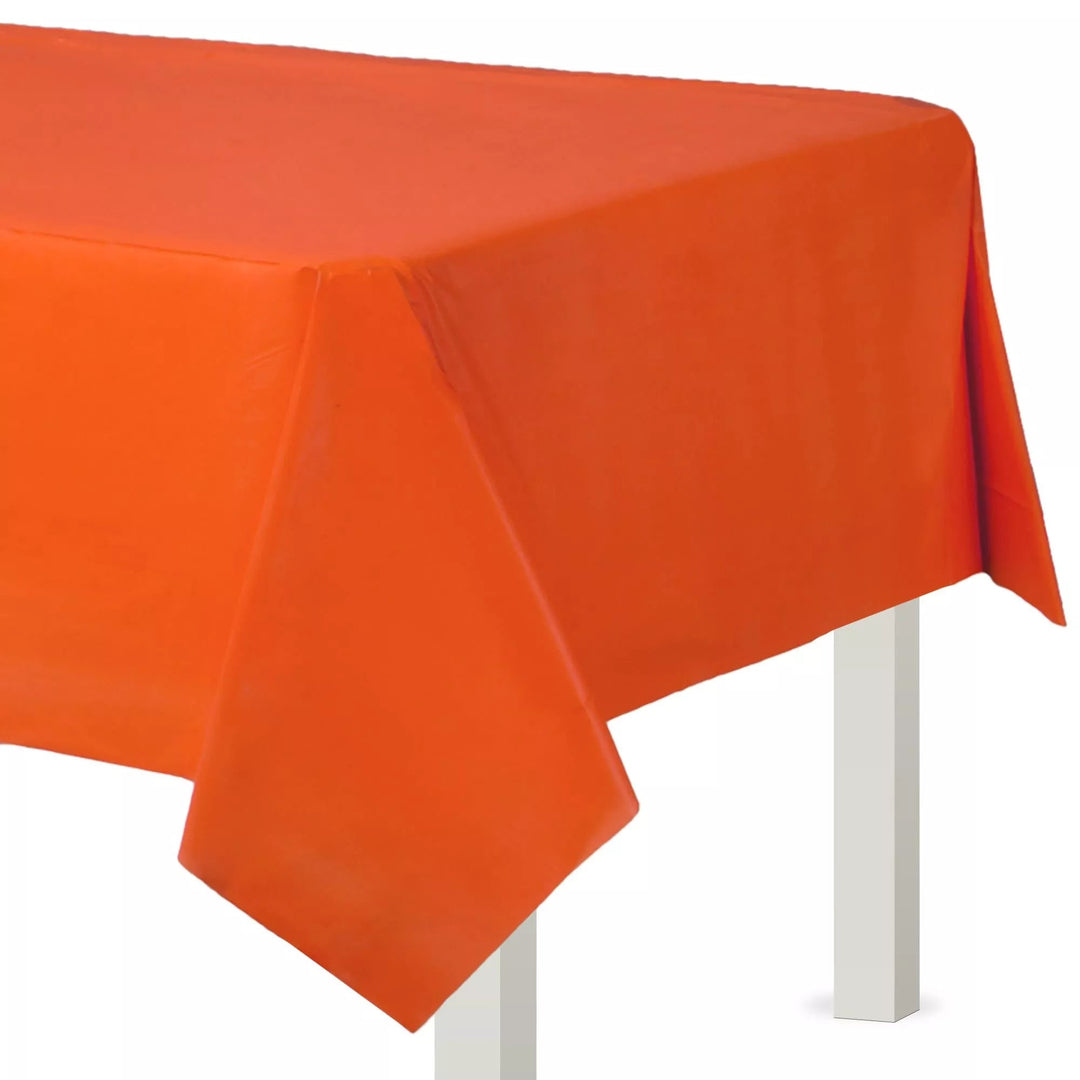 Orange Tangerine 54"X 108" Table Cover - JJ's Party House: Birthday, Balloons & Custom Party Favors