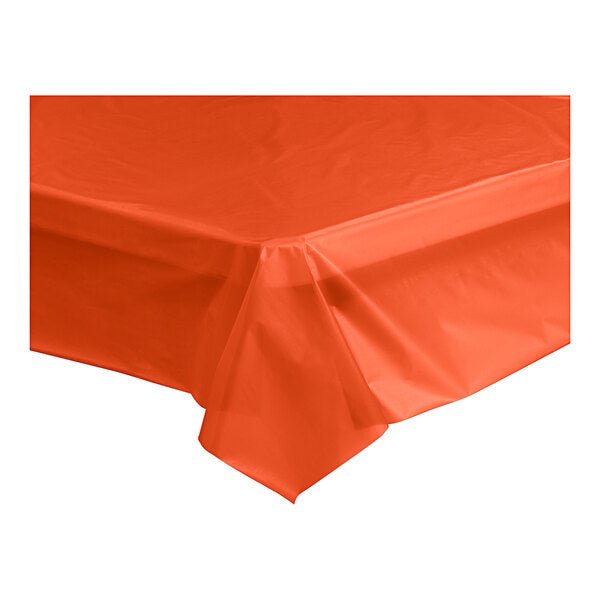 Orange Tangerine Plastic Table Cover Roll 40" x 150' - JJ's Party House: Birthday, Balloons & Custom Party Favors