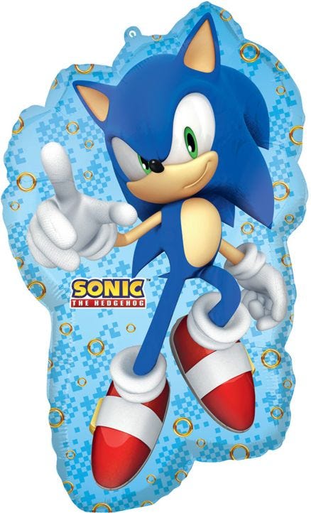 Sonic the Hedgehog 2 Jumbo Balloon 30"