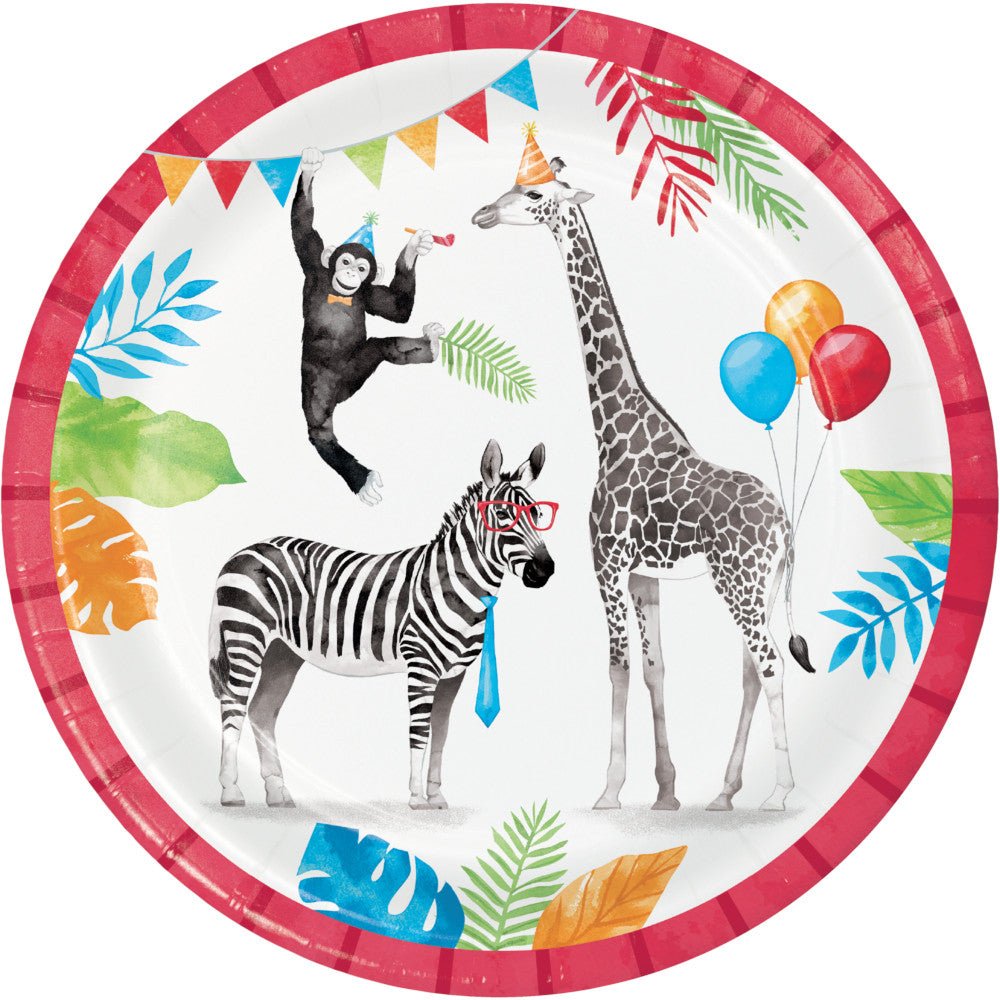 Party Animals 9" Lunch Plates 8ct - JJ's Party House: Birthday, Balloons & Custom Party Favors