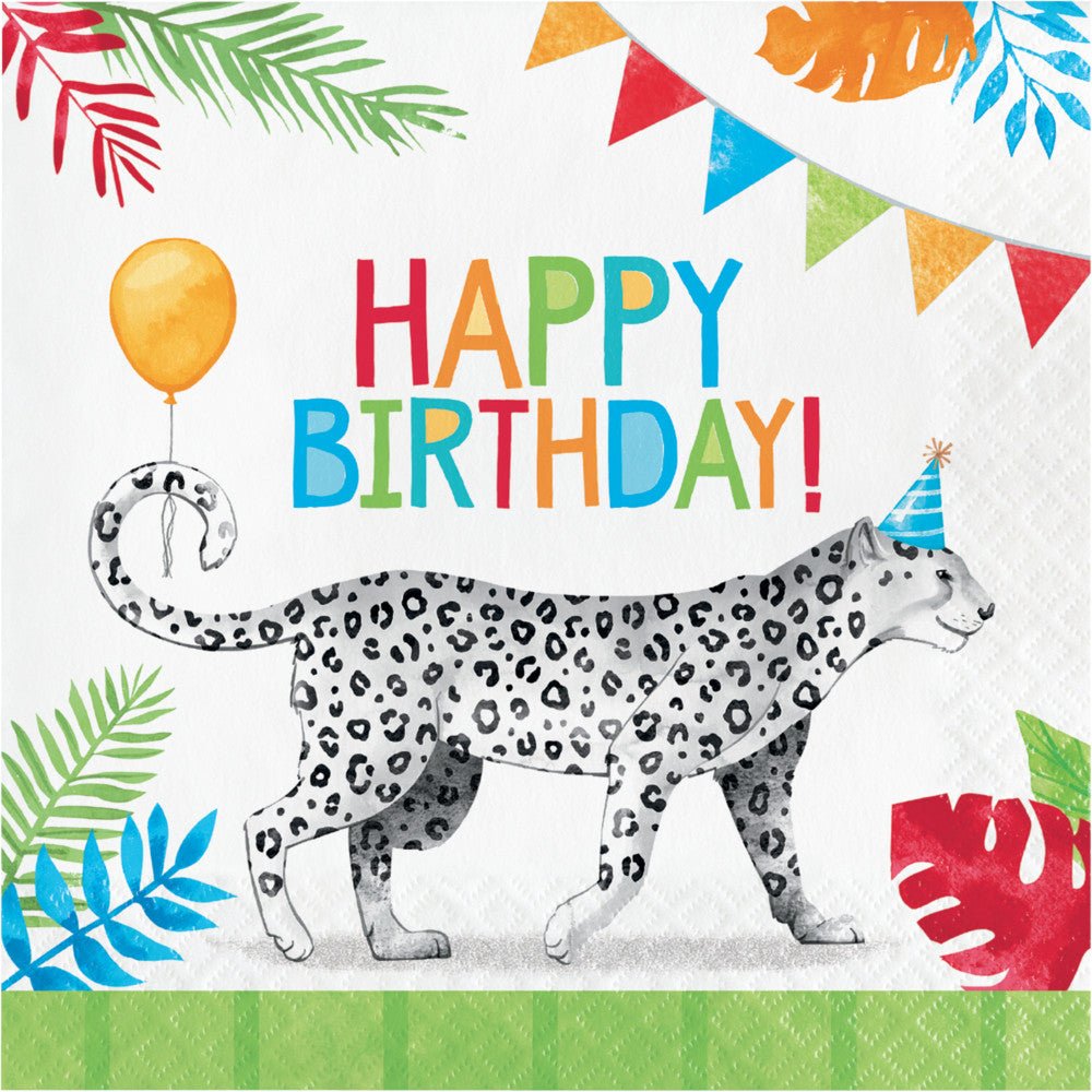 Party Animals Lunch Napkins 16ct - JJ's Party House: Birthday, Balloons & Custom Party Favors