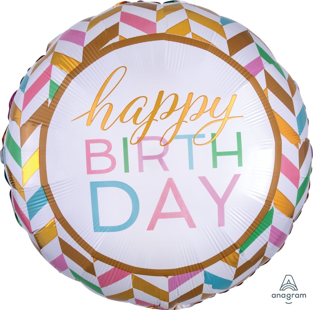 Pastel Birthday Celebration Jumbo Balloon 28" - JJ's Party House