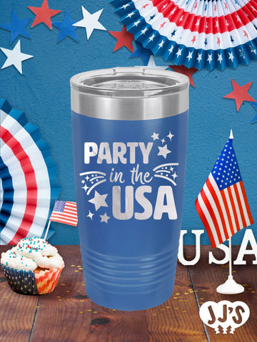 Patriotic Tumbler - Party in the USA Personalized Tumbler - JJ's Party House: Custom Party Favors, Napkins & Cups