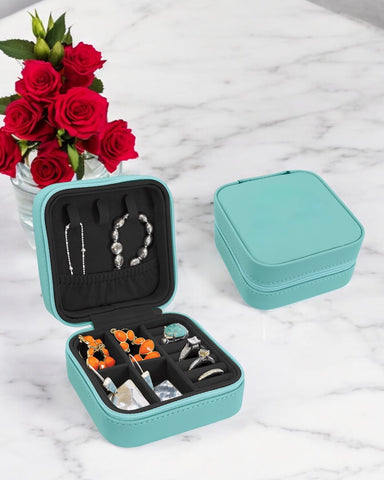 Personalized Leather Travel Jewelry Box - JJ's Party House: Birthday, Balloons & Custom Party Favors