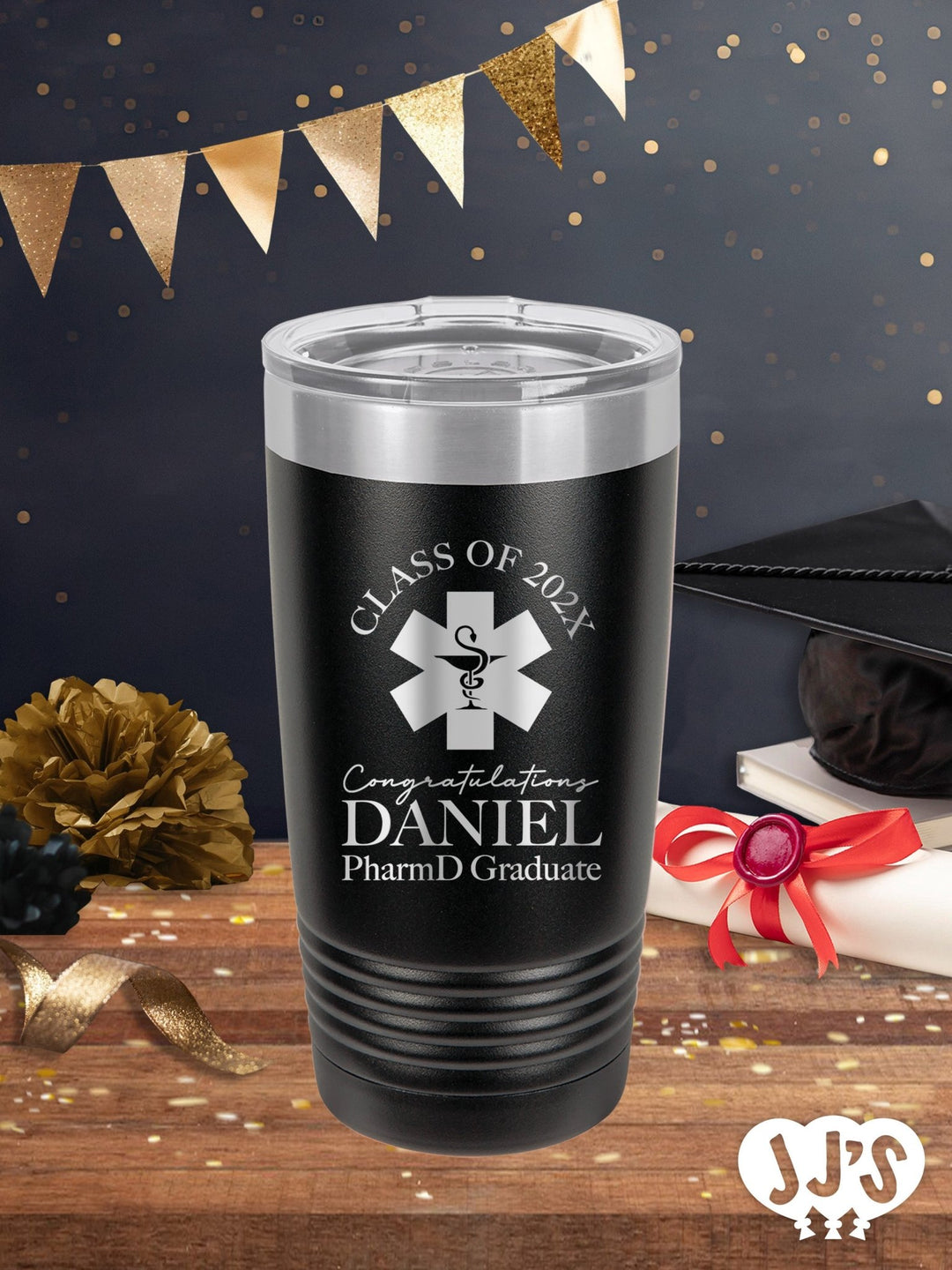 Pharmacy School Graduation Personalized Tumbler - JJ's Party House McAllen, TX