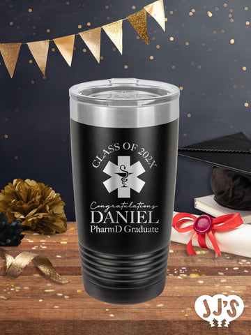 Pharmacy School Graduation Personalized Tumbler - JJ's Party House McAllen, TX