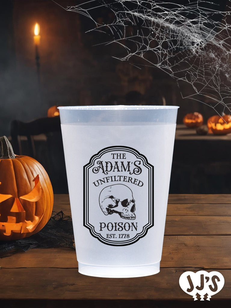 Pick Your Poison Personalized Halloween Frosted Cups - JJ's Party House: Birthday, Balloons & Custom Party Favors