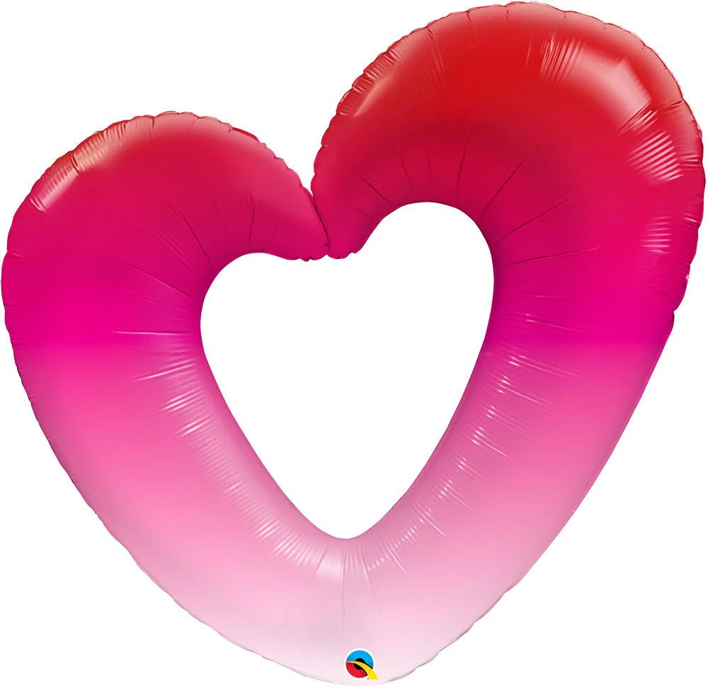 Pink Ombre Heart Foil Balloon - 42 in - JJ's Party House: Birthday, Balloons & Custom Party Favors