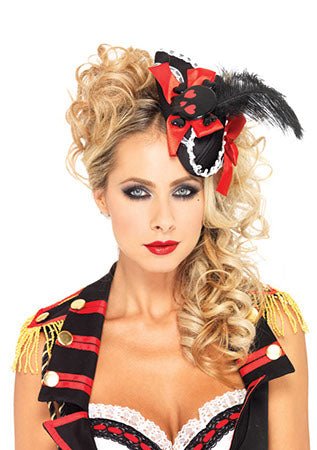 Pirate Pillbox Hat W/ Feather - JJ's Party House