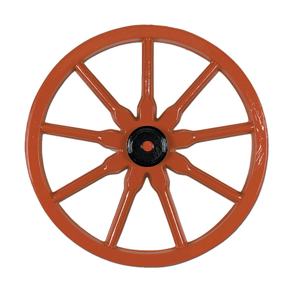 Plastic Brown Wagon Wheel 23'' - JJ's Party House: Custom Party Favors, Napkins & Cups