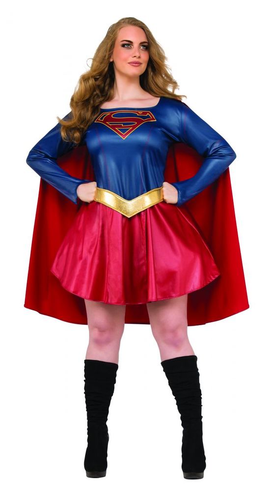 Plus Supergirl Costume Dlx. - JJ's Party House: Birthday, Balloons & Custom Party Favors