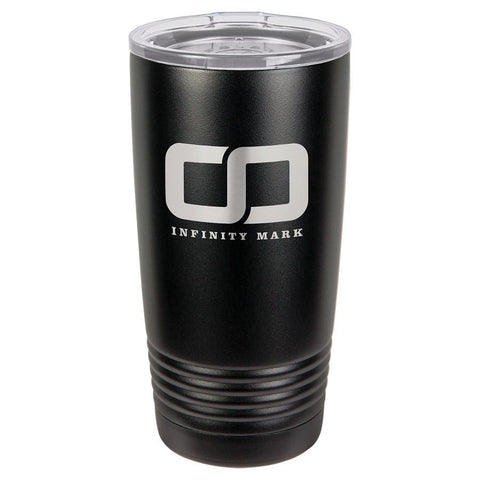 Polar Camel 20 oz. Black Ringneck Vacuum Insulated Tumbler - JJ's Party House: Birthday, Balloons & Custom Party Favors
