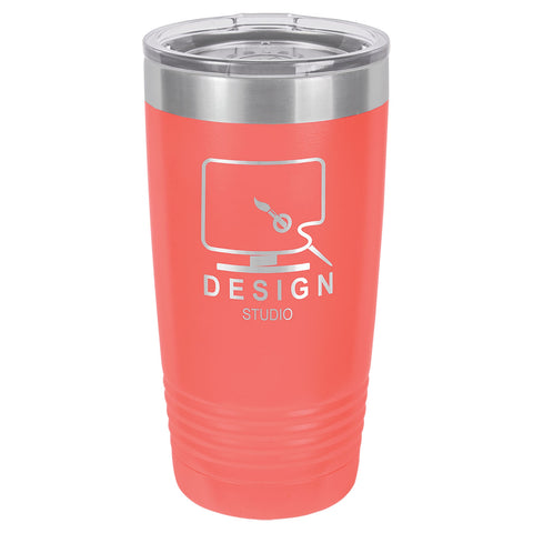 Polar Camel 20 oz. Coral Ringneck Vacuum Insulated Tumbler - JJ's Party House: Birthday, Balloons & Custom Party Favors