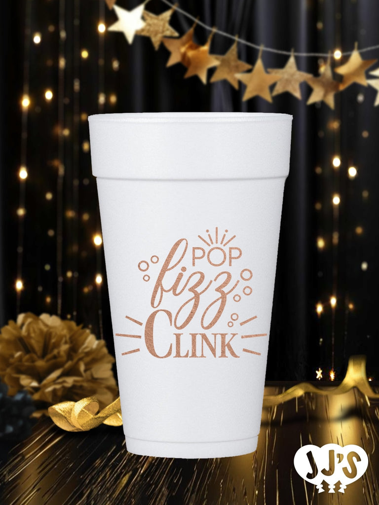 Pop Fizzle Clink Personalized Styrofoam Cups - JJ's Party House: Birthday, Balloons & Custom Party Favors